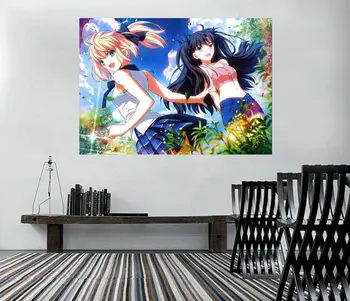 

[Self-Adhesive] 3D Fate Stay Night 512 Japan Anime Wall Stickers Mural Decal Wall Murals AJ WALLPAPER Belly
