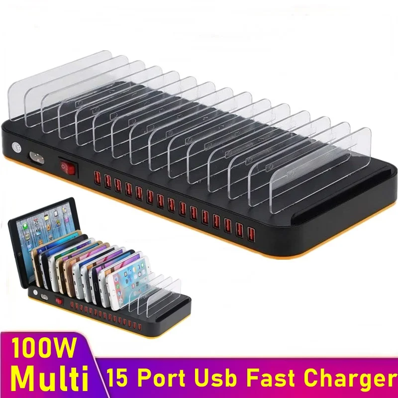 Tongdaytech 100W Multi USB Charger 15 Port Usb
