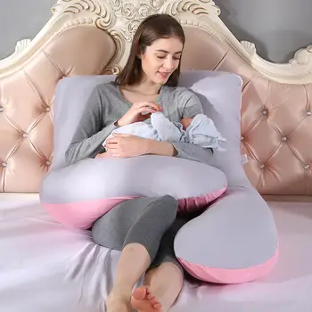 

Sleeping Support Pillow For Pregnant Women Body PW12 100% Cotton U Shape Maternity Pillows Pregnancy Side Sleepers