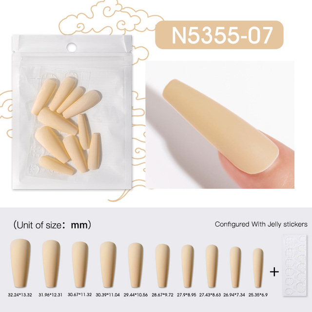 10PCS/LOT False Nail Color Artifical Fake Nails Art  All For Manicure Press On Nail Gel Tools Matt Gel Art Design