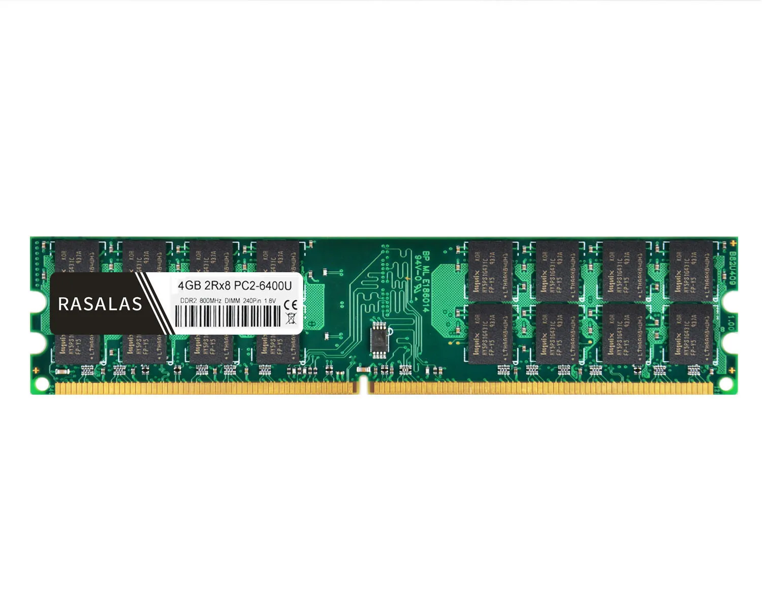 Rasalas 4 Гб 2Rx8 DDR2 667 МГц 800 МГц PC2-5300U PC2-6400U DIMM 1,8 В Настольный ПК ram 240Pin Память только для процессора AMD