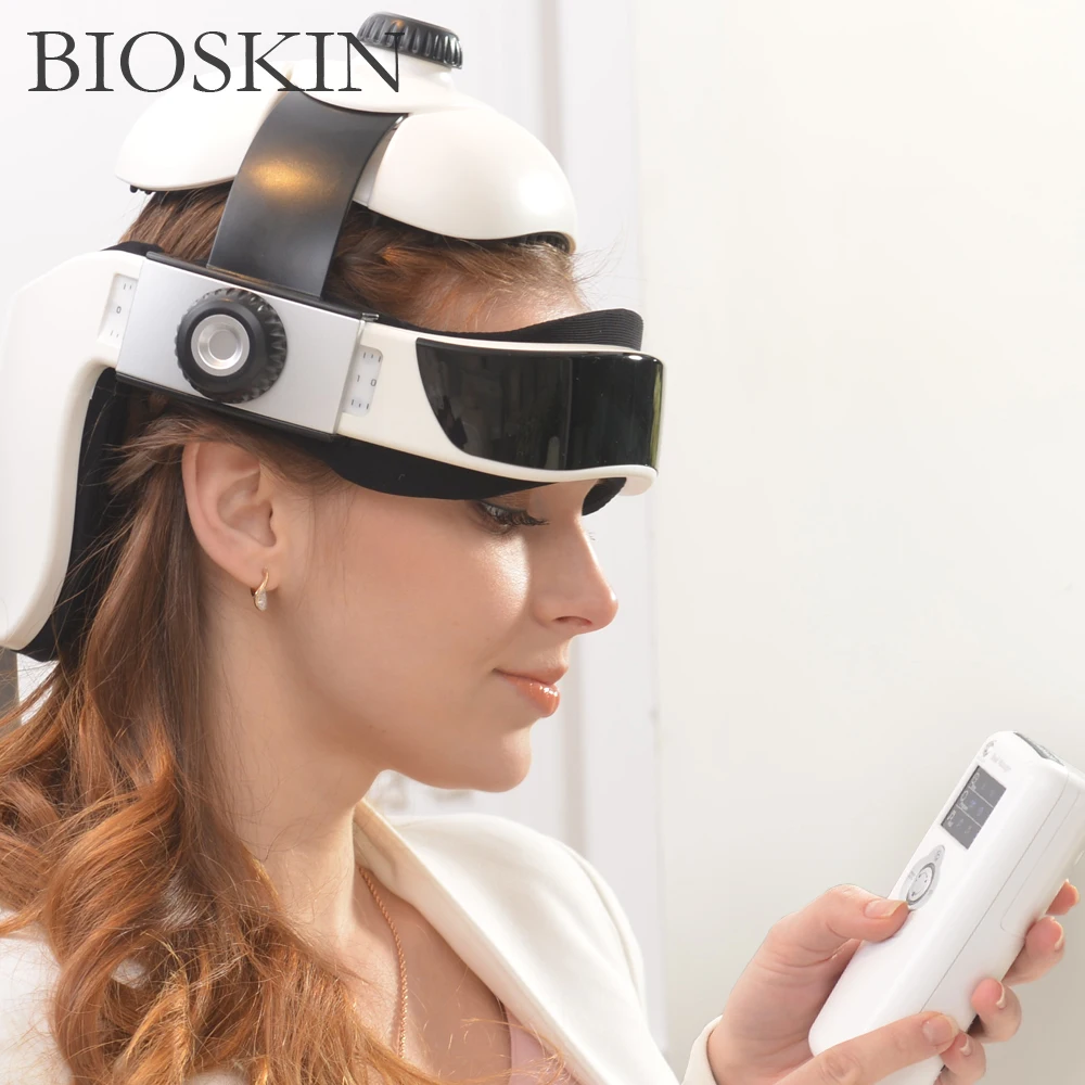 Bioskin Smart электрическое отопление Автомобильная подушка для шеи и головы массаж шлем давление воздушным