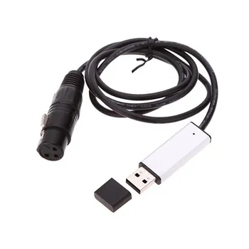 

Hot Hot DMX512 USB to DMX Interface Adapter PC LED Stage Lighting Controller