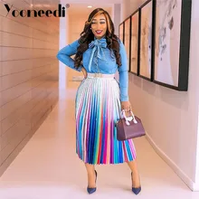 Yooneedi летние дизайнерские сексуальные женские юбки 3 цвета стильные женские миди юбки SN-3524