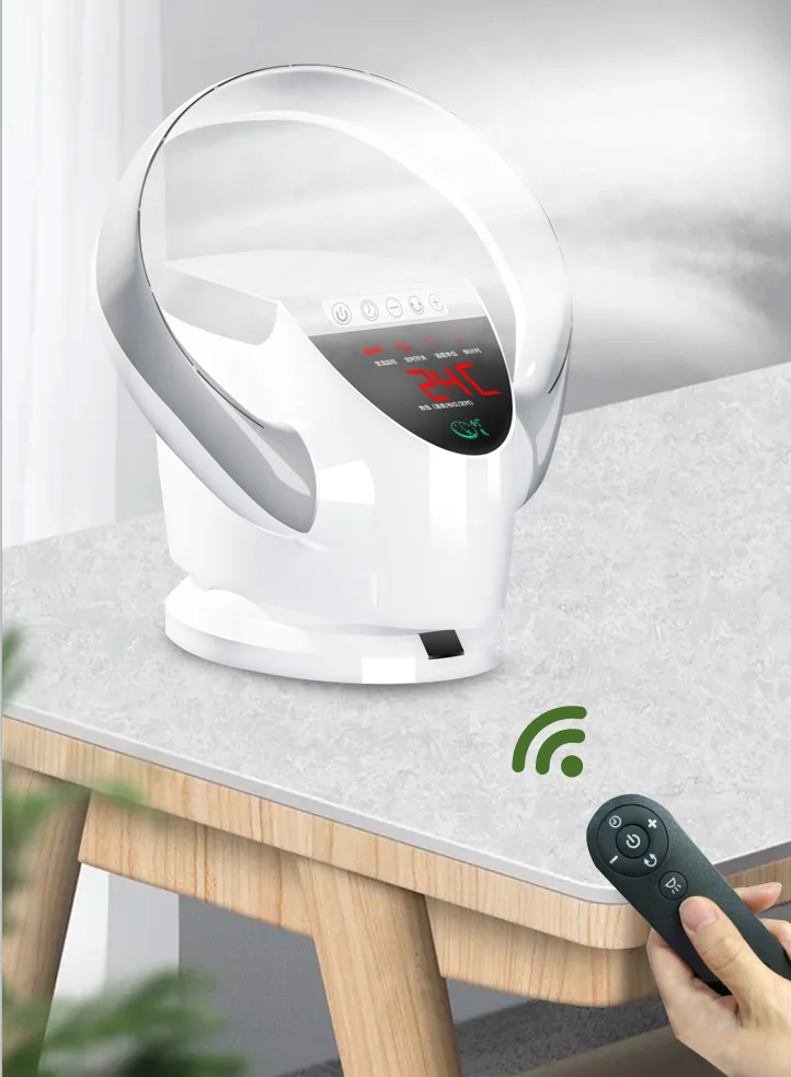 Description Picture 6 of itemLeafless fans home table remote control floor fan portable air cooler wall mounted circulation bladeless air purifier ventilador