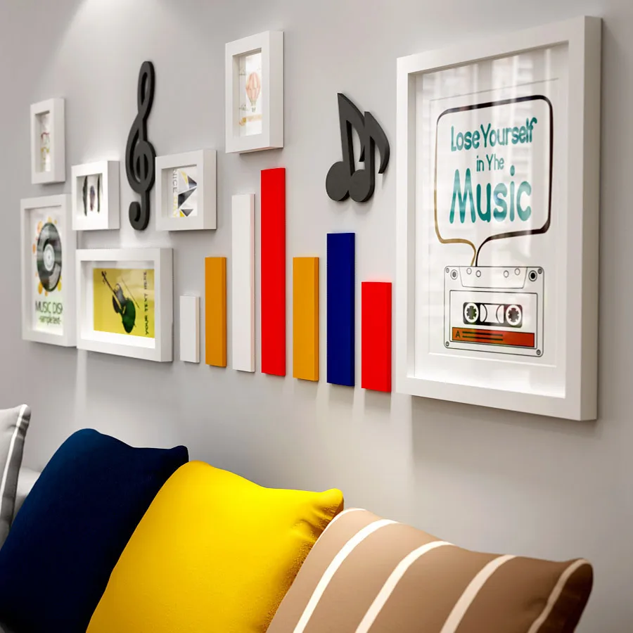 

10pcs/Set Modern Picture Frame For Home Wall Haning Photo Frame Set DIY Removable Wall Mural Decor Picture Frame Wall Art Set