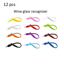 12 шт., силиконовый винный бокал, распознаватель, знак, красное вино, чашка для чая, подвеска, логотип, винный бокал, распознаватель, вечерние бокалы для бара KTV