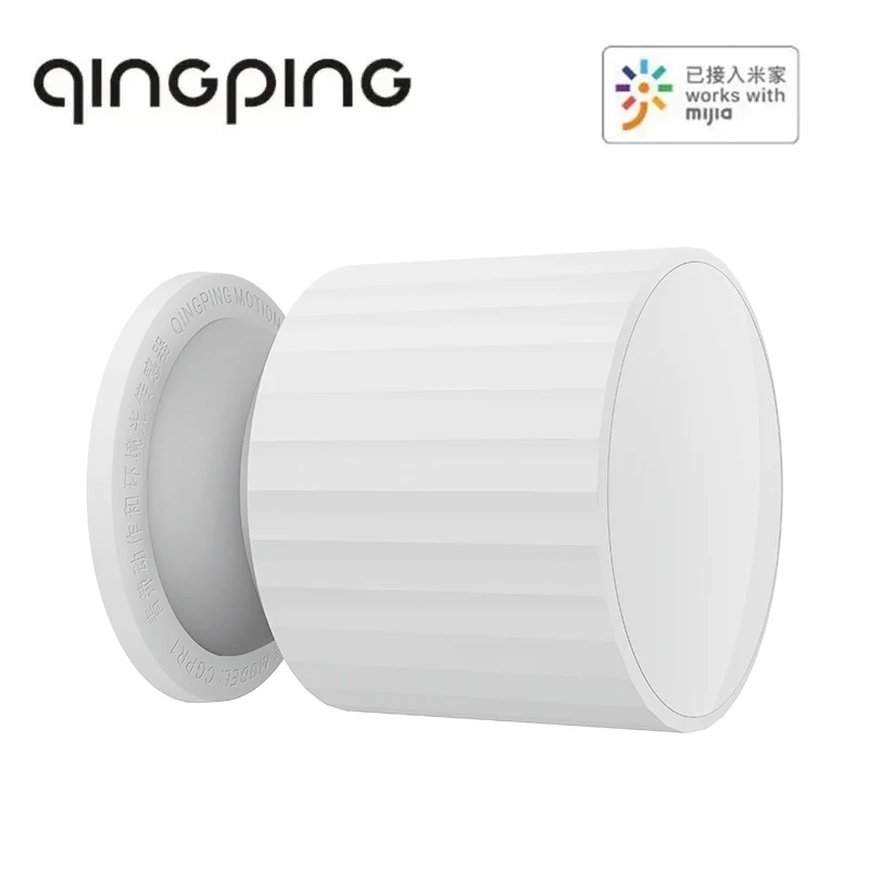 Qingping-Sensor de movimiento humano con Bluetooth 5,0, Sensor de luz con conexión inteligente, Base magnética dividida, funciona con la aplicación Mijia