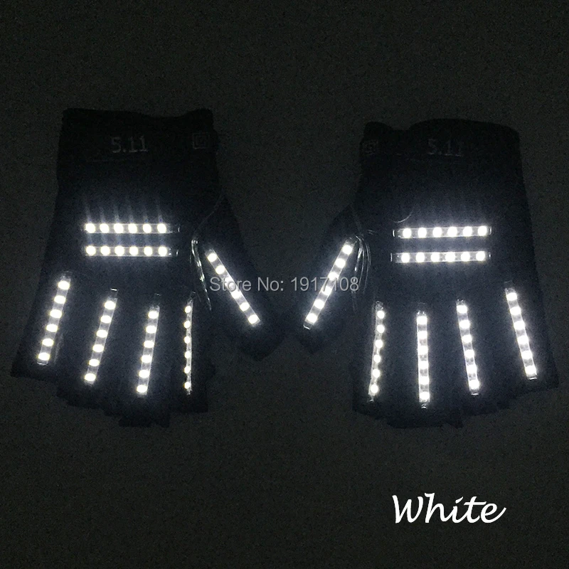 

1pairs 6 Colors LED Light Up Half-Finger Gloves Carnival Party Costume Dance Decor LED Gloves Hand Decor Stage Show Props