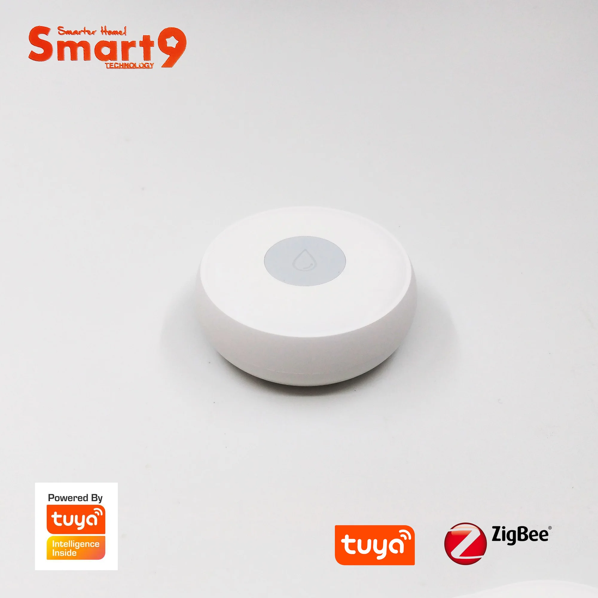 Smart9 ZigBee датчик воды работает с TuYa ZigBee концентратор, питание от батареи с круглой формы мини размер дизайн, питание от TuYa