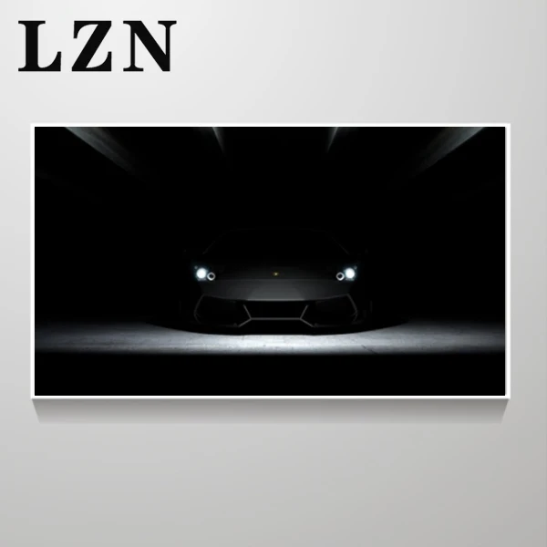 LZN картины на холсте художественные Плакаты Декор для стены рисунок автомобиля Lamborghini картина без рамы для Modren гостиной украшения дома - Цвет: 02