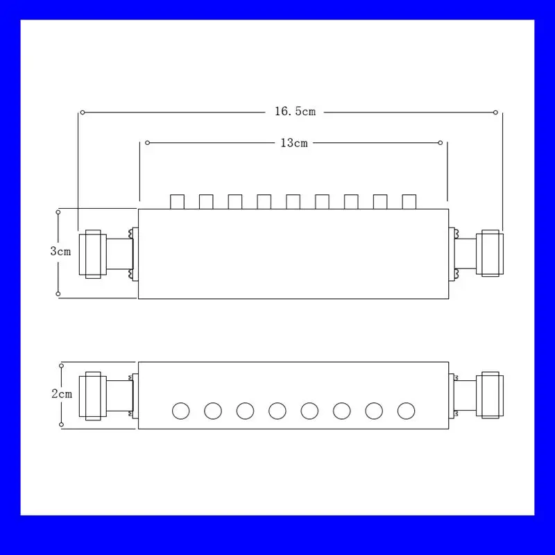 de 50ohm 0 60db 3ghz 8 chave 2w 5w 05