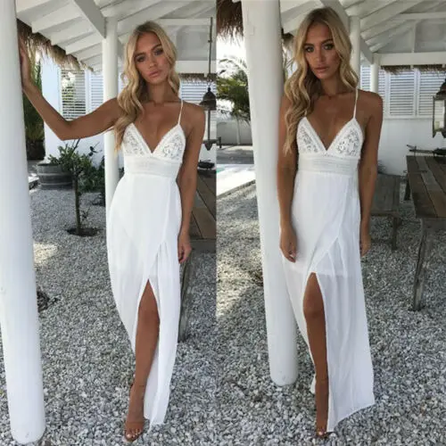 White Boho Maxi Dress 6
