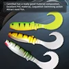 MEREDITH 70mm 90mm 110mm Cannibal Curved Tail Fishing Lures Artificial Wobblers Soft Baits Silicone Shad Worm Bass leurre souple ► Photo 2/6