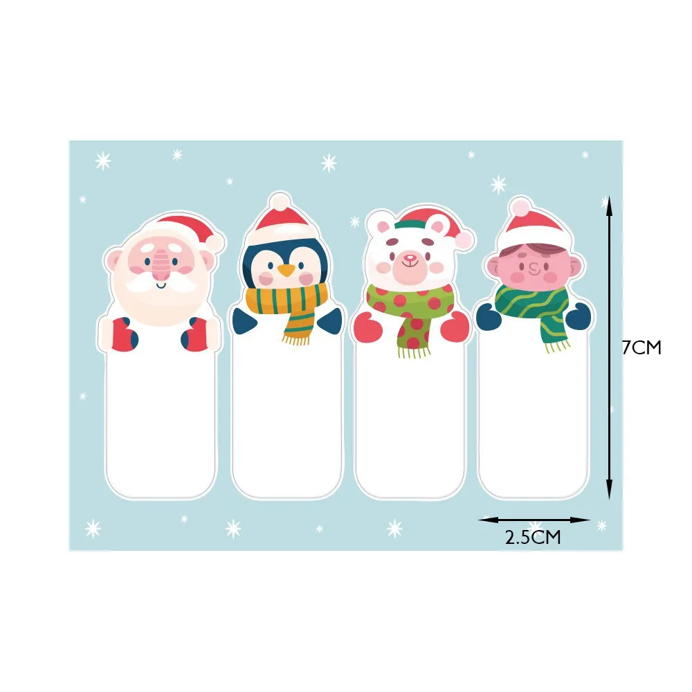 10-40Pcs 12,5 x9cm Frohe Weihnachten Aufkleber Mode Cartoon Nette Etiketten Für Geschenk Dekorative Paket Verpackung Geschenk Box – Detail 9