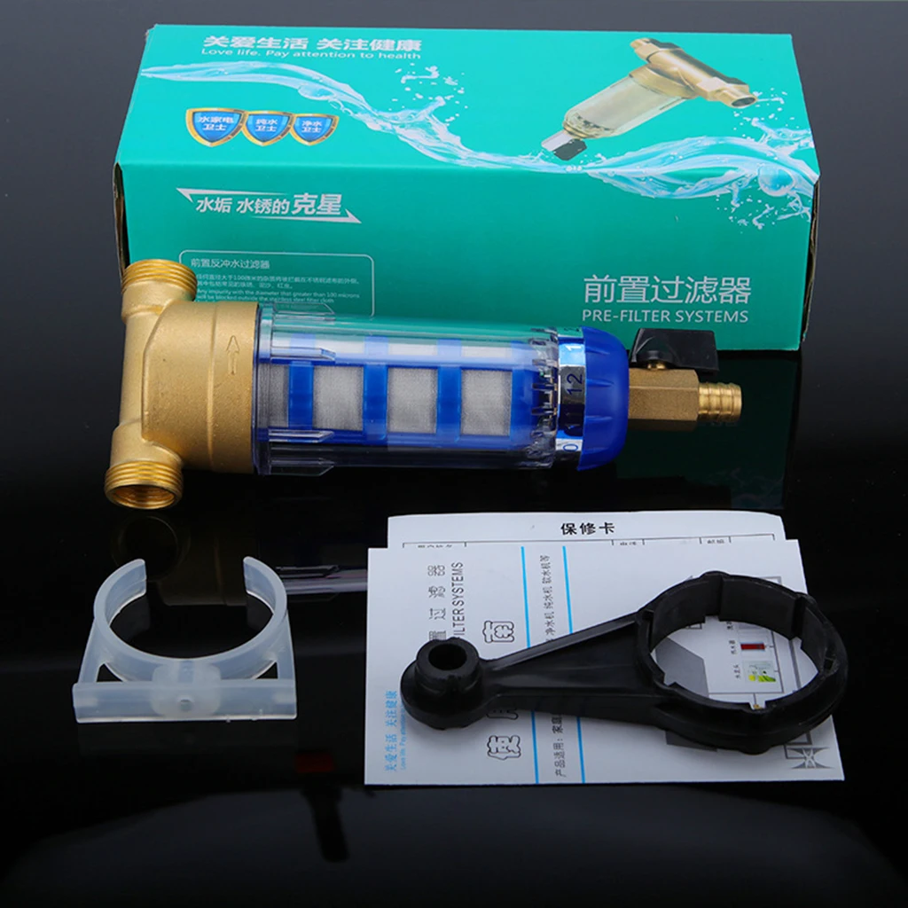 Whole House Tap Water Pre-filter System Water Sediment Filter 3/4' FNPT