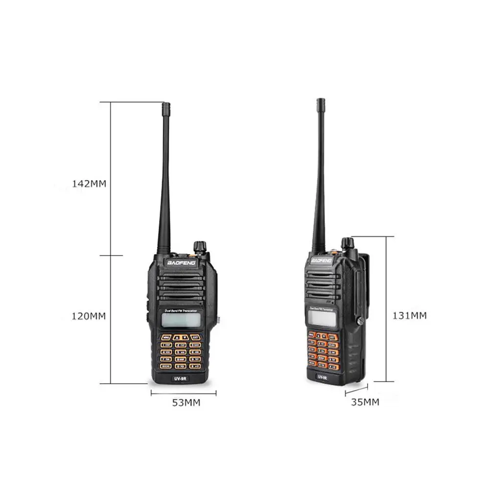 Baofeng UV-9R IP67 8 Вт двухсторонняя портативная рация 10 км Любительское радио двухдиапазонный UV9R портативный CB радиокоммуникатор