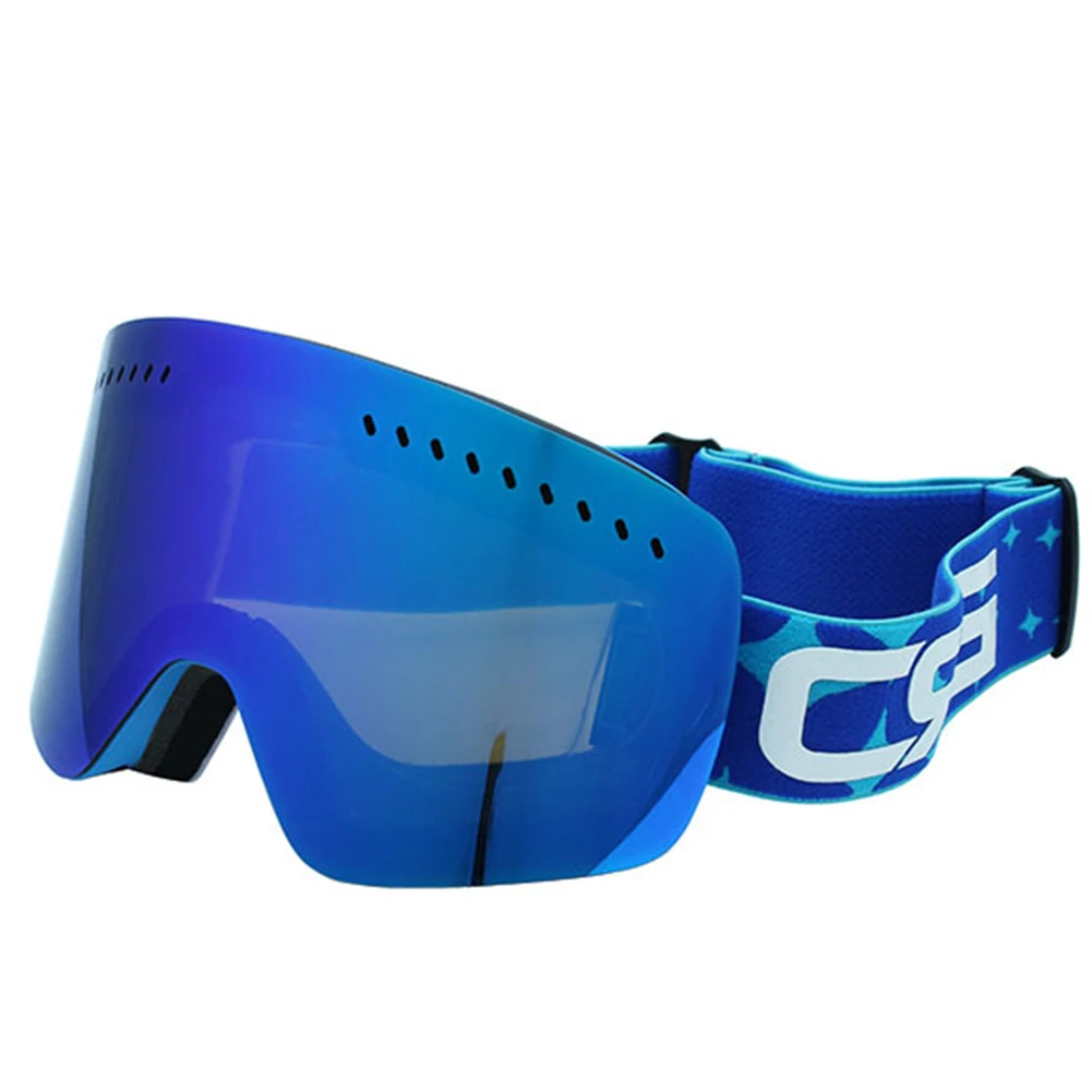 Ski Goggles Double Layers UV Protection Big Lens Anti-fog Ski Mask Glasses Skiing for Men Women Snowboard Snowmobile Goggles