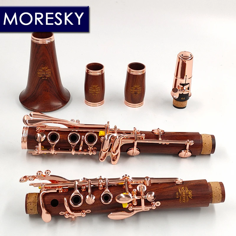 Moresky Red Wood Professional Rosewood Bb /rose Goldplated