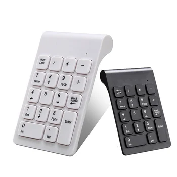 

Portable 2.4G Wireless Number Pad USB Digital Keyboard with 19 Keys Mini Number Keypad Keyboard for Laptop Notebook PC Computer