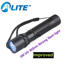 TMWT Profissional 365 nM 3 w LED UV Luz Negra Ultravioleta Lanterna Tocha UV 395nm 365nm para Mineral Gemstone Inspecção(China)