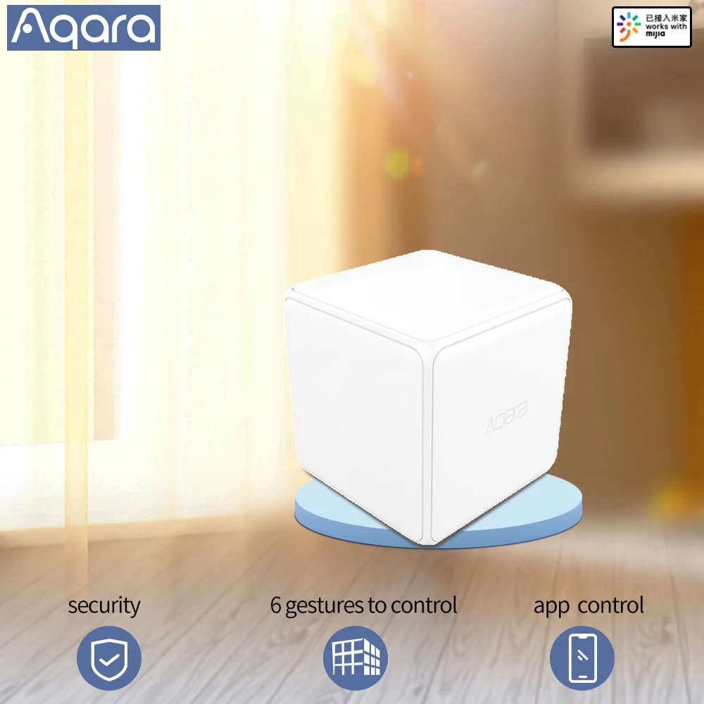 Контроллер Aqara Magic Cube беспроводной переключатель 6 жестов датчик умного дома moiton