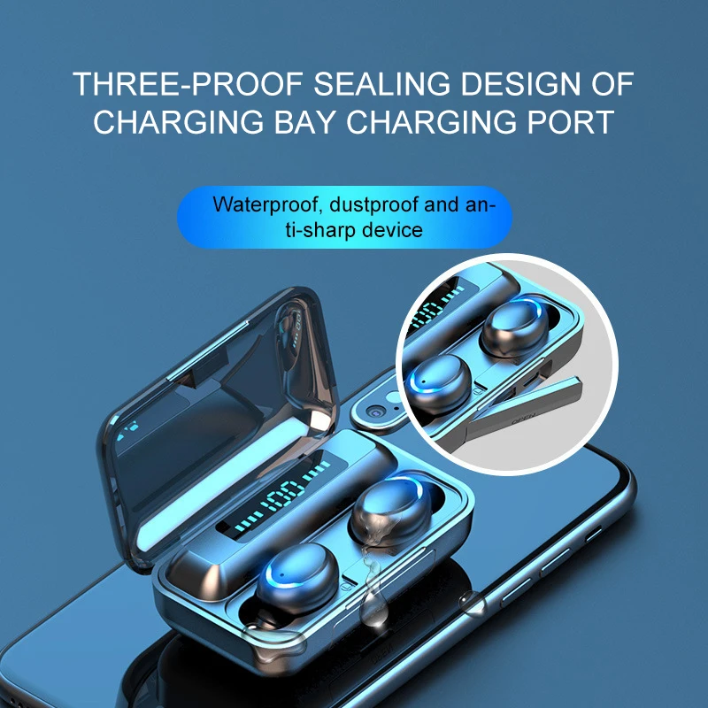 Bluetooth Headset Noise Reduction Electric Wireless Touch Charging Wireless Binaural Sports Mini In ear Bluetooth Headset
