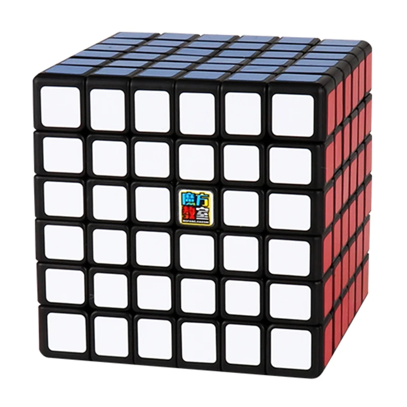 Moyu Cubing класс Meilong 6x6 Скоростной куб черный волшебный пазл цвет без наклеек 6*6 Neo Cubo игрушки для детей 6x6x6 - Цвет: Черный