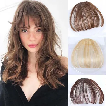 

DIANQI synthetic Long hairpin - false degree of 100% synthetic wigs bangs on the edge of the women's clip