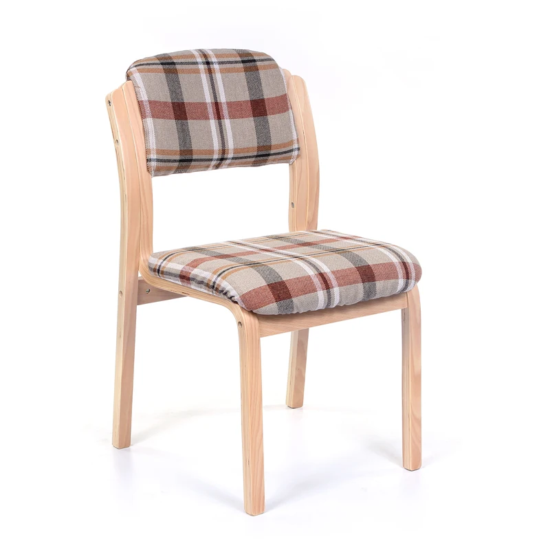 Modern Wood Dining Room for Chair Fabric Office Conference Restaurant Armchair Home Study Lounge Solid | Мебель