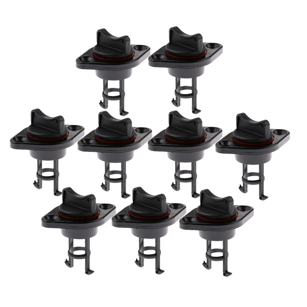 9x Marine Boat Canoe Nylon Fiber Drain Plug Replacement Fits 25mm