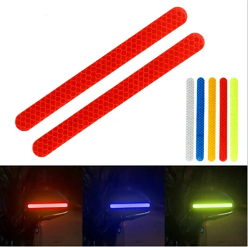 

2Pcs Car Stickers Reflector Rearview Mirror Reflective Tape Car Accessories Exterior Reflex Tape Reflective Strip