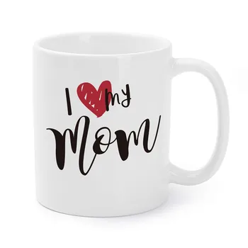 

Mother’s Day Mugs Birthday Presents/Gifts For Mommy I Love My Mom Coffee/Tea Cups 11 Oz
