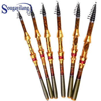 

Sougayilang 1.8/2.1/2.4/2.7/3.0/3.6M Telescopic Fishing Rod Carbon Fiber Material Caro Fishing Spinning Rod Seawater Fishing Rod