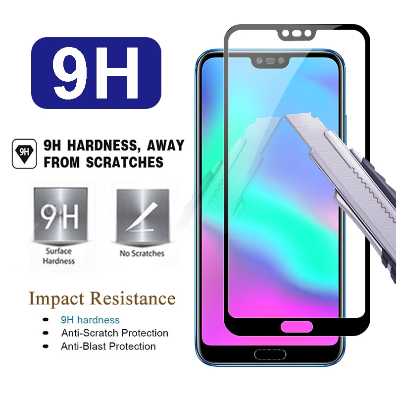 2 шт., защитное стекло honor 10 для huawei honor 10, защита экрана xonor, закаленное стекло, защита hono, полное покрытие, бронированное 9h