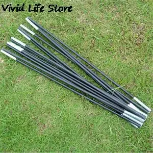 High Strength Foldable Tent Pole Outdoor Travel Camping 8 Sections Fiberglass Kit Black Frame Repair Accessory | Спорт и развлечения