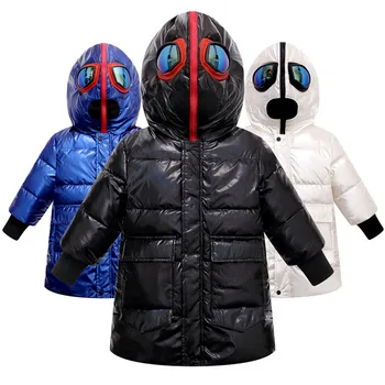 

Children's jacket for boy Child coat shiny down jacket winter clothes kids boy white duck down jackets warm outwear 8/10/11 year