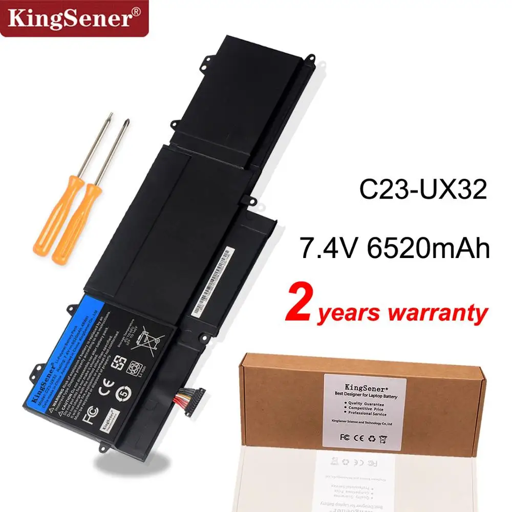 Новинка от KingSener Φ VivoBook U38N C23 UX32 ZenBook UX32V UX32A UX32VD 7 4 V 6520mAh|laptop battery|battery for asuslaptop battery asus |
