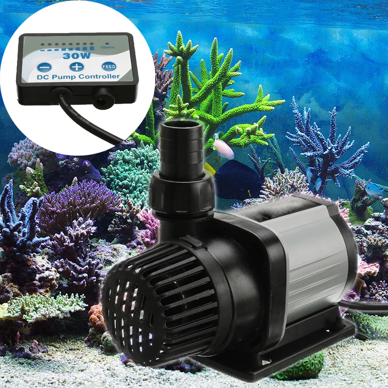 

Aquarium Submersible Water Pump Fish Tank Variable Flow Upgrade Controllable Submerge Marine Freshwater Pump Aquarium Accessory