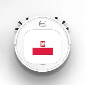 

Auto USB Sweeping 1800Pa Multifunction Smart Robot Vacuum Cleaner Dry Wet Floor Cleaner Personality POLAND Flag