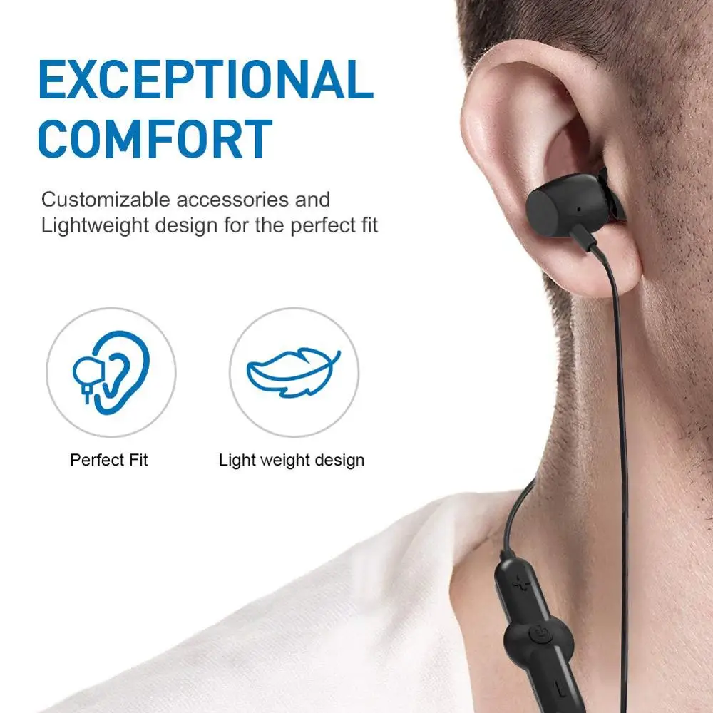 Magnetic Wireless Bluetooth Earphone Stereo Sports Waterproof Earbuds Wireless in ear Headset with Mic For IPhone Huawei Samsung