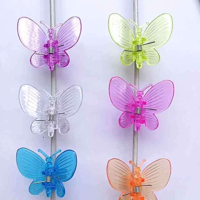 10 db Műanyag Szőlőjavító Klip Színes Kreatív Szitakötő Pillangó Alakú Növényi Oltó Rattan Rögzítő Kerti Kellékek - Image 4