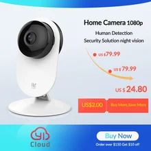 YI Home Camera 3 1080P HD AI Cámara inteligente de seguridad inalámbrica IP Cam visión nocturna Oficina versión UE Android YI Cloud