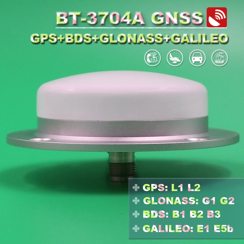 

BEITIAN NEW 3-18V drone NAV aviation RTK GNSS antenna GPS BDS GLONASS GALILEO TNC-K connector, BT-3704A