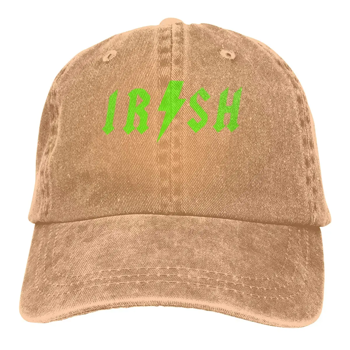 Мужская/Женская Регулируемая хлопковая джинсовая бейсболка s Irish Rock Snapback cap