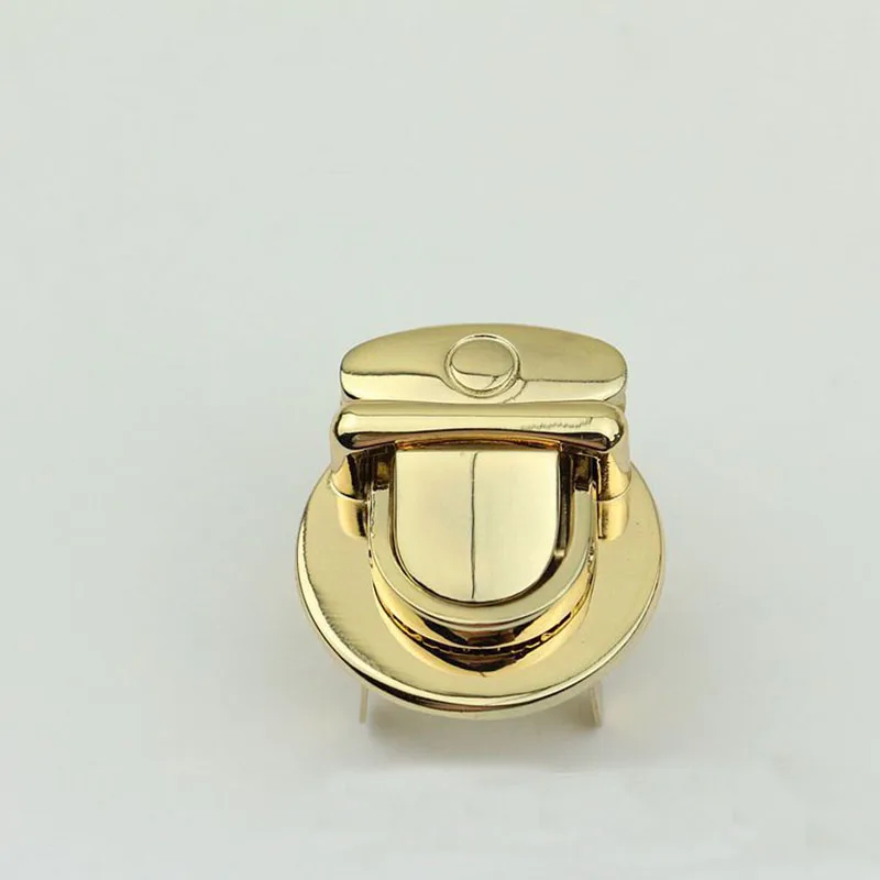 10Pc Round Metal Push Lock closure catch clasp Bag tongue buckles Leather Craft Women Bag Purse Handbag Shoulder Bag Accessories