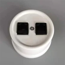 Porcelain Internet surface Mounted Socket Computer RJ45 Wall Socket