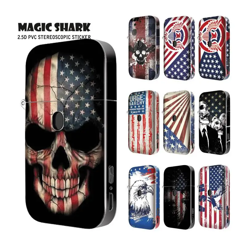 Magic Shark Skull американский флаг США Орел водонепроницаемый чехол пленка наклейка