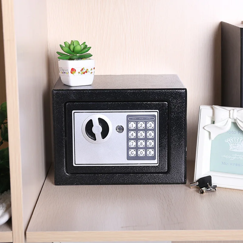 Mini New Electronic Password Box Household Small Office Anti-Theft Wall Safe Low Carbon Alloy Steel Electronic Password Safe