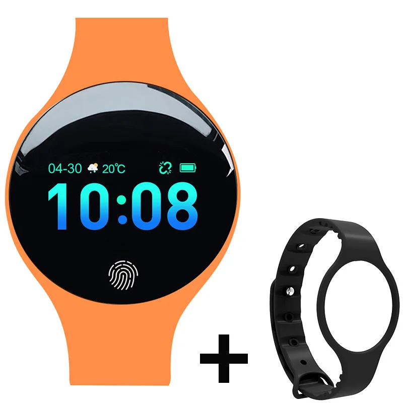 Силиконовые часы детские часы для девочек и мальчиков наручные часы студенческие часы электронные светодиодный цифровые детские спортивные наручные часы - Color: orange